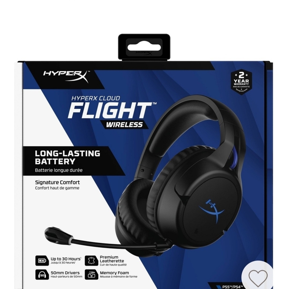 HyperX Cloud Flight Wireless Headset - Black and Blue
